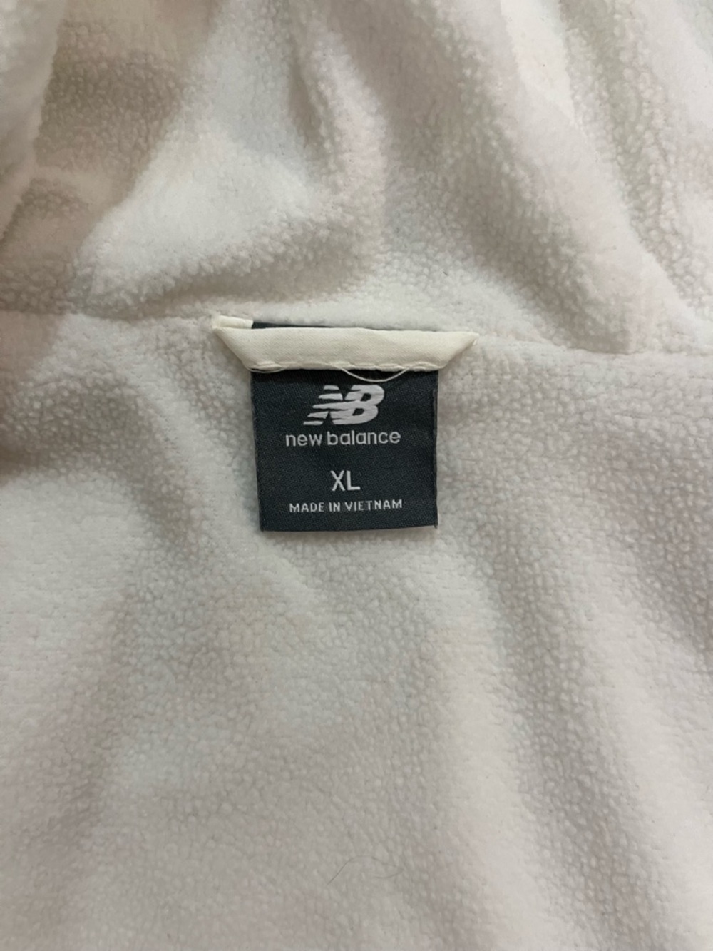 New Balance Cream White Hooded Windbreaker Jacket - Picture 4 of 6
